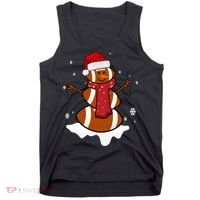 Football Christmas Snowman Tank Top thumb 0