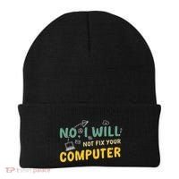 Funny Computer Science Programmer Quote Technician Cool Joke Cool Gift Beanie thumb 0