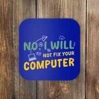 Funny Computer Science Programmer Quote Technician Cool Joke Cool Gift Coaster thumb 0