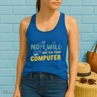 Funny Computer Science Programmer Quote Technician Cool Joke Cool Gift Women's Tank Top thumb 2