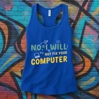Funny Computer Science Programmer Quote Technician Cool Joke Cool Gift Women's Tank Top thumb 3