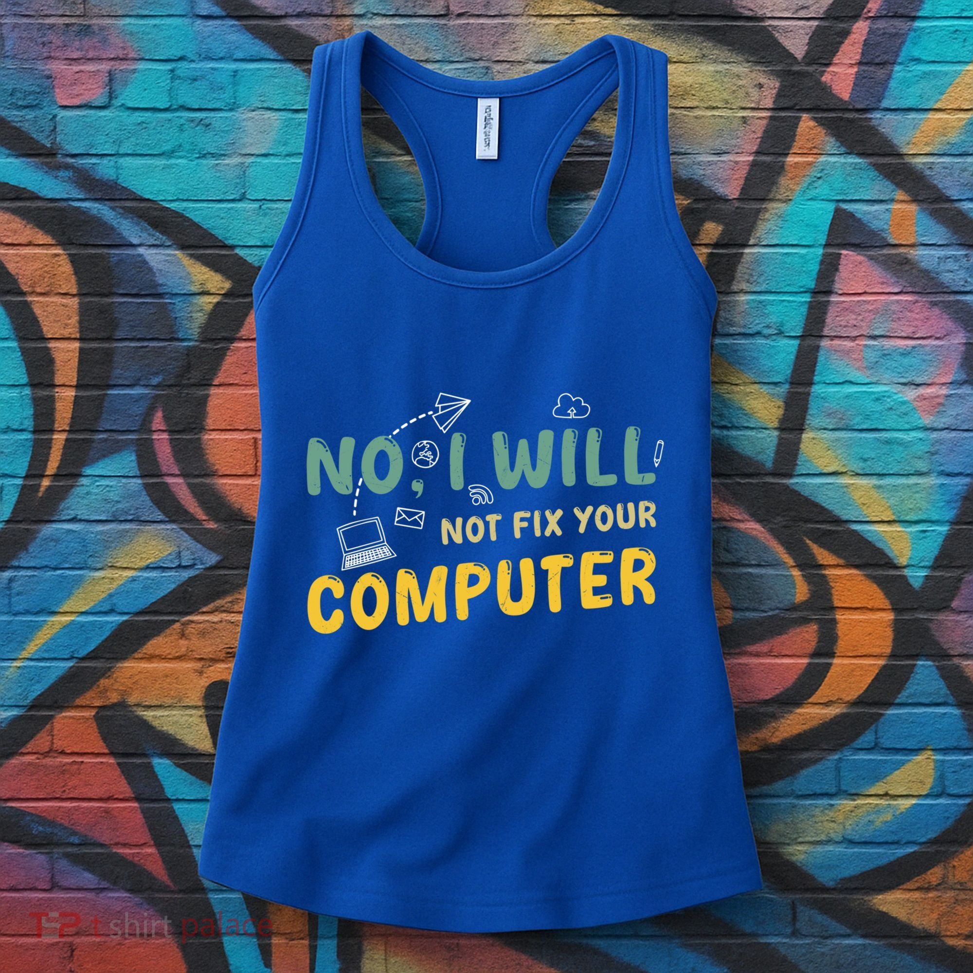 Funny Computer Science Programmer Quote Technician Cool Joke Cool Gift Women's Tank Top