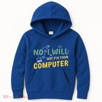 Funny Computer Science Programmer Quote Technician Cool Joke Cool Gift Kids Hoodie thumb 0