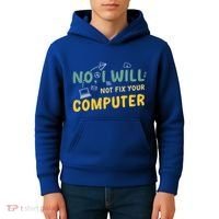 Funny Computer Science Programmer Quote Technician Cool Joke Cool Gift Kids Hoodie thumb 4