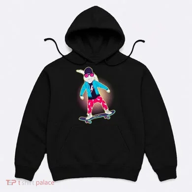 Funny Cool Skateboarding Easter Bunny Rabbit Hoodie