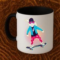 Funny Cool Skateboarding Easter Bunny Rabbit Coffee Mug thumb 2