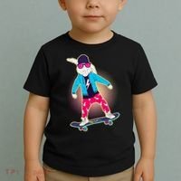 Funny Cool Skateboarding Easter Bunny Rabbit Toddler T-Shirt thumb 2