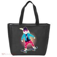 Funny Cool Skateboarding Easter Bunny Rabbit Tote Bag thumb 0