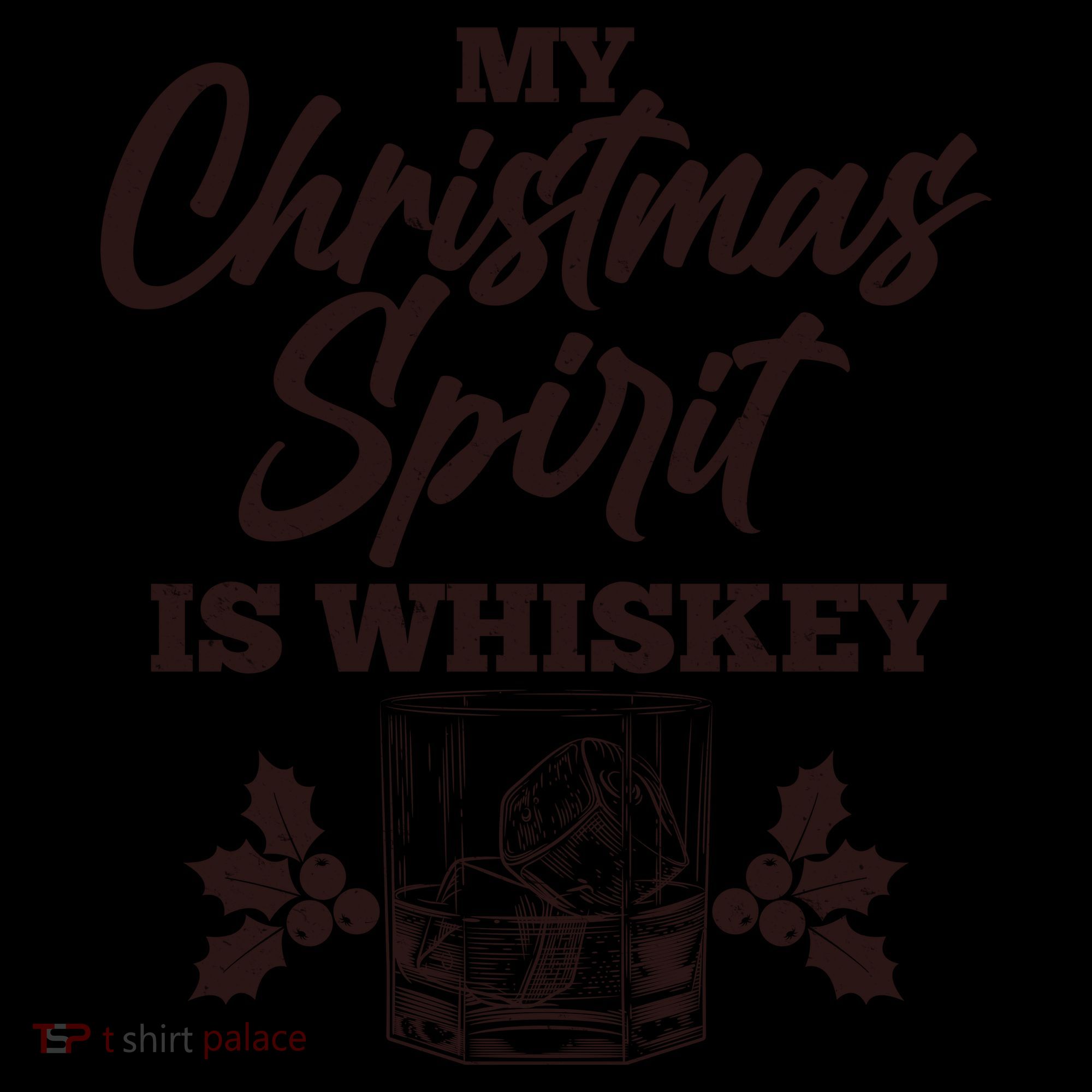 Funny Christmas Spirit Is Whiskey Coffee Mug