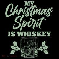 Funny Christmas Spirit Is Whiskey Women's Hoodie thumb 2