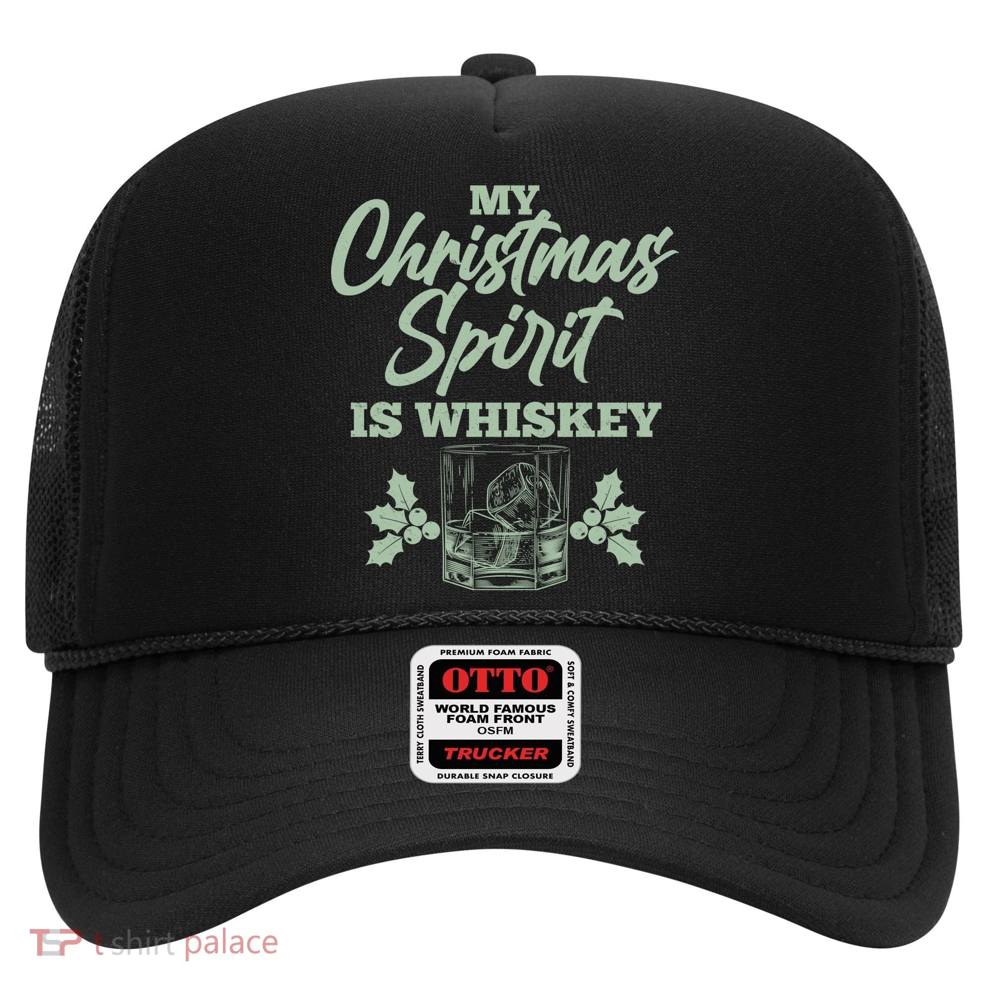 Funny Christmas Spirit Is Whiskey Hat