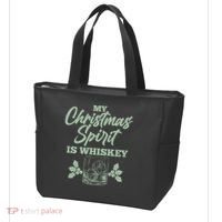 Funny Christmas Spirit Is Whiskey Tote Bag thumb 3