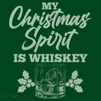 Funny Christmas Spirit Is Whiskey T-Shirt thumb 7
