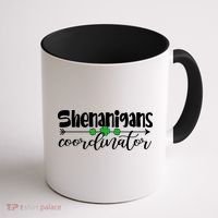 Funny Cute St Patricks Day Shenanigans Coordinator Coffee Mug thumb 1