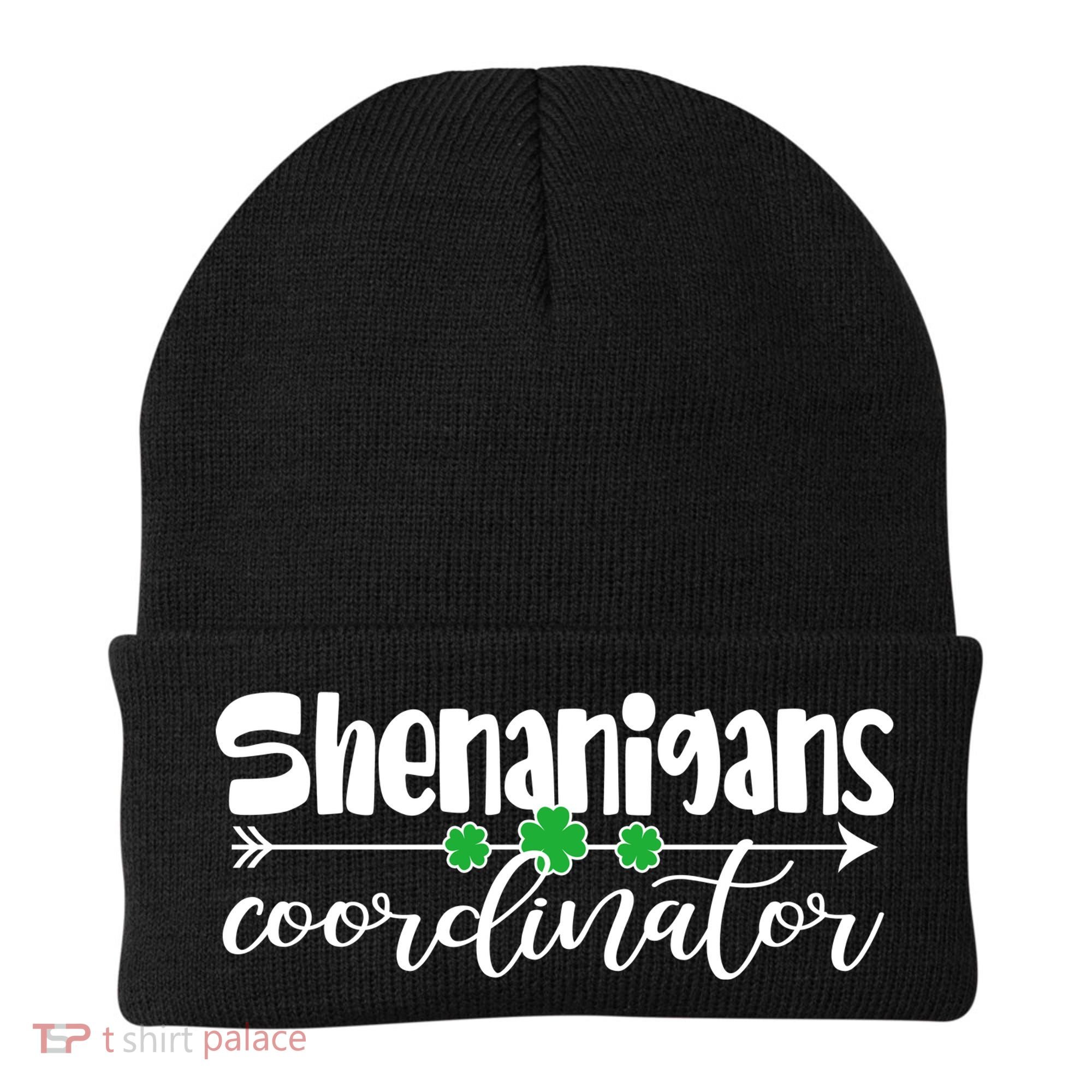 Funny Cute St Patricks Day Shenanigans Coordinator Beanie