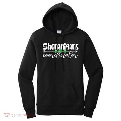 Funny Cute St Patricks Day Shenanigans Coordinator Women's Hoodie