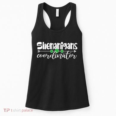 Funny Cute St Patricks Day Shenanigans Coordinator Women's Tank Top