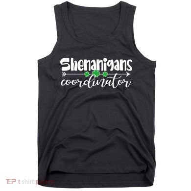 Funny Cute St Patricks Day Shenanigans Coordinator Tank Top