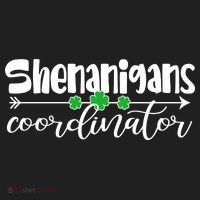 Funny Cute St Patricks Day Shenanigans Coordinator Golf Towel thumb 3