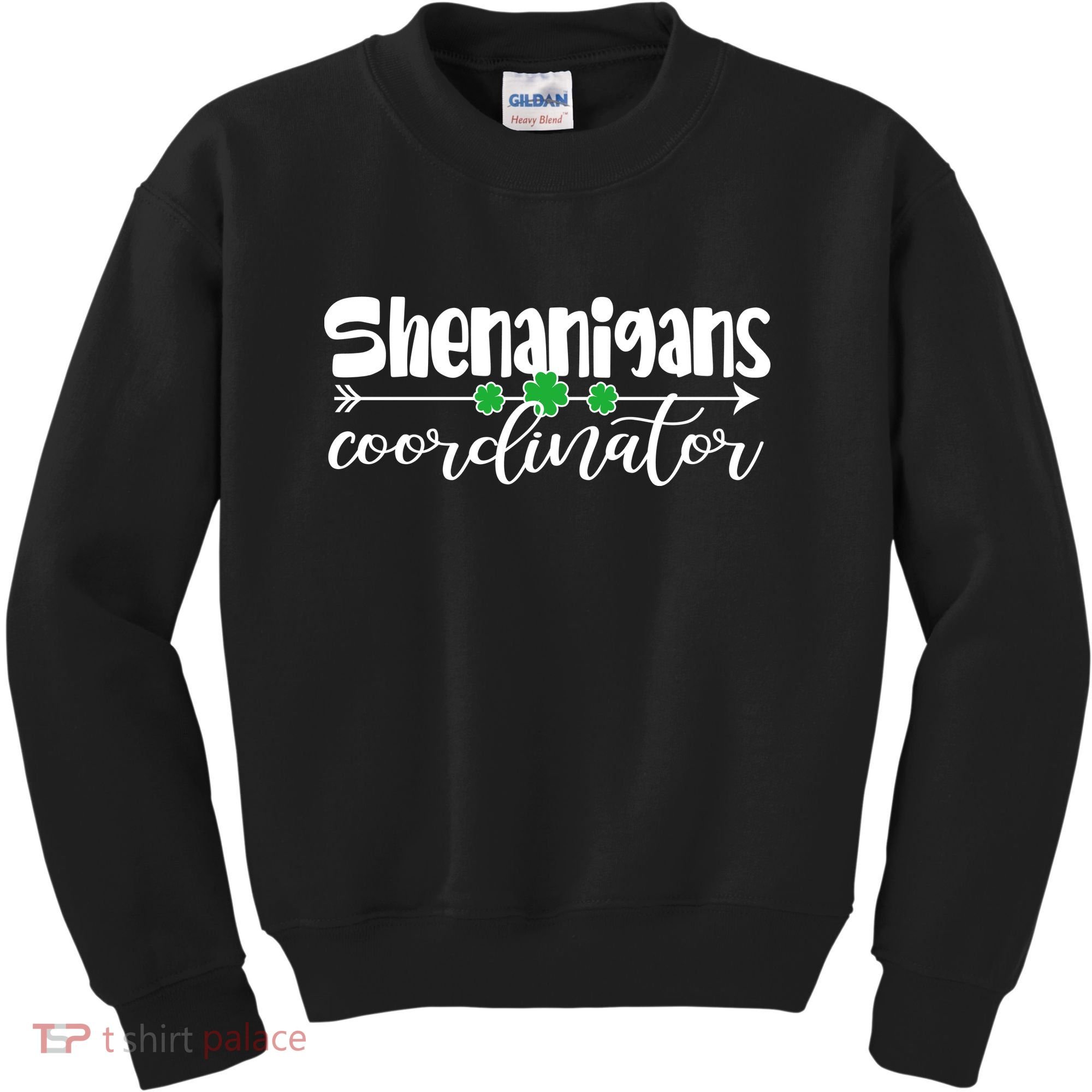 Funny Cute St Patricks Day Shenanigans Coordinator Kids Sweatshirt