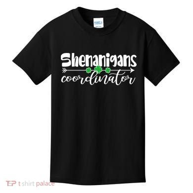 Funny Cute St Patricks Day Shenanigans Coordinator Kids T-Shirt