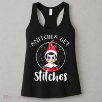 Funny Christmas Snitches Get Stitches Women's Tank Top thumb 3