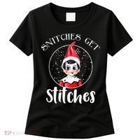Funny Christmas Snitches Get Stitches Women's T-Shirt thumb 0