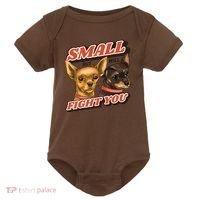 Funny Chiwawa Small But Will Fight You Baby Bodysuit thumb 0