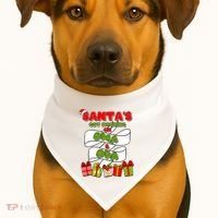 Funny Christmas Santas Got Nothing On Oma And Opa USA-Made Doggie Bandana thumb 1