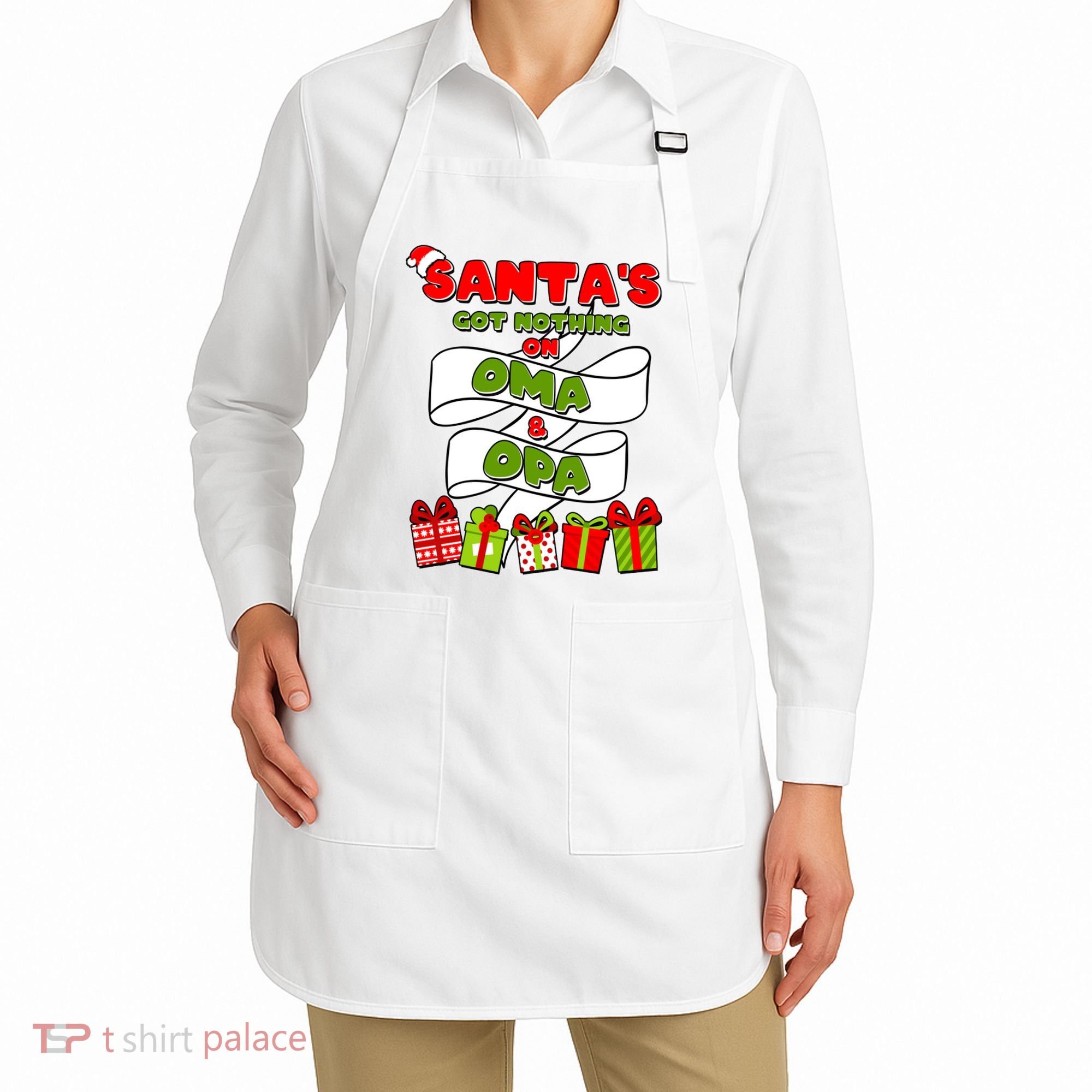 Funny Christmas Santas Got Nothing On Oma And Opa Apron