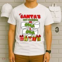 Funny Christmas Santas Got Nothing On Oma And Opa T-Shirt thumb 6