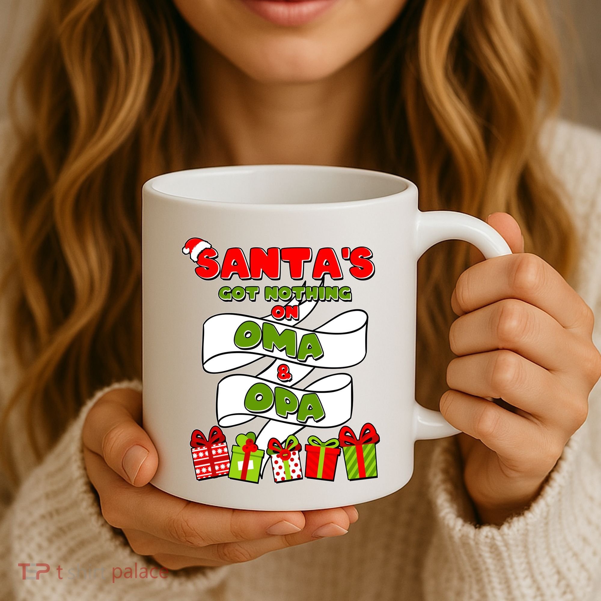 Funny Christmas Santas Got Nothing On Oma And Opa Coffee Mug