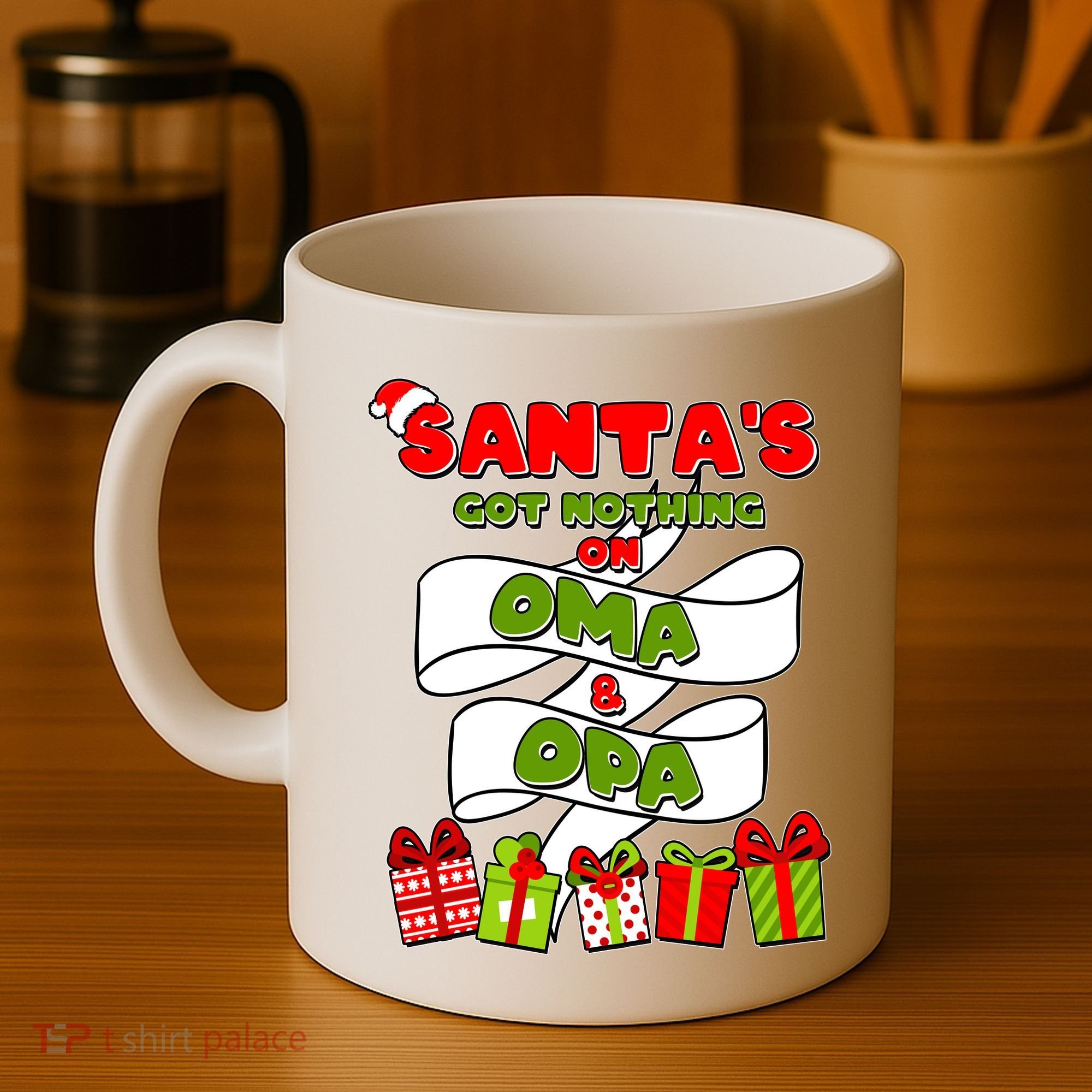 Funny Christmas Santas Got Nothing On Oma And Opa Coffee Mug