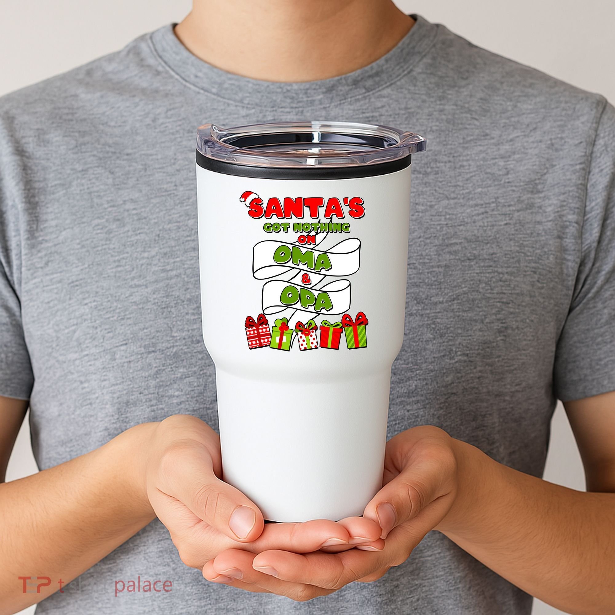 Funny Christmas Santas Got Nothing On Oma And Opa Tumbler