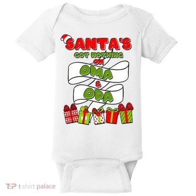 Funny Christmas Santas Got Nothing On Oma And Opa Baby Bodysuit
