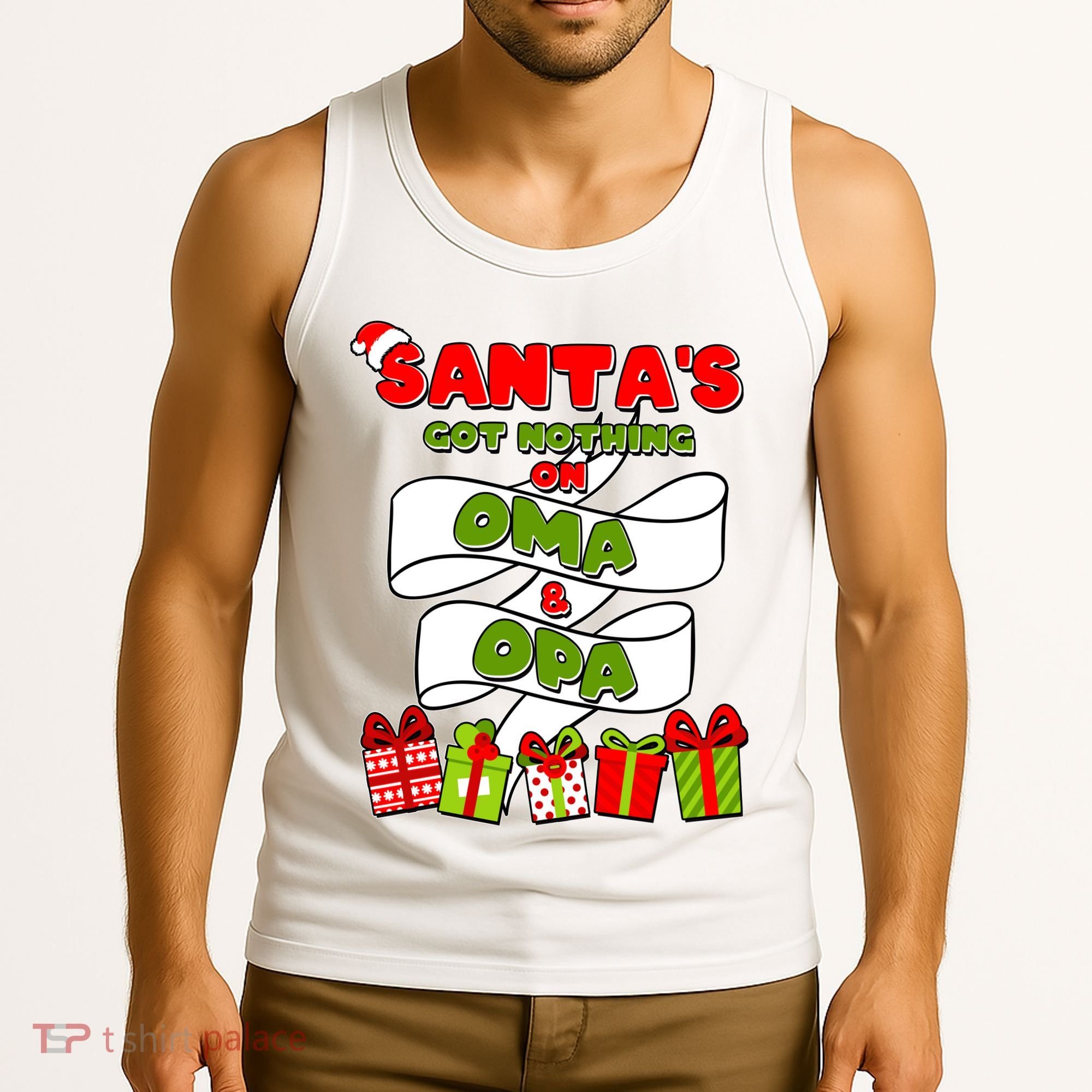 Funny Christmas Santas Got Nothing On Oma And Opa Tank Top