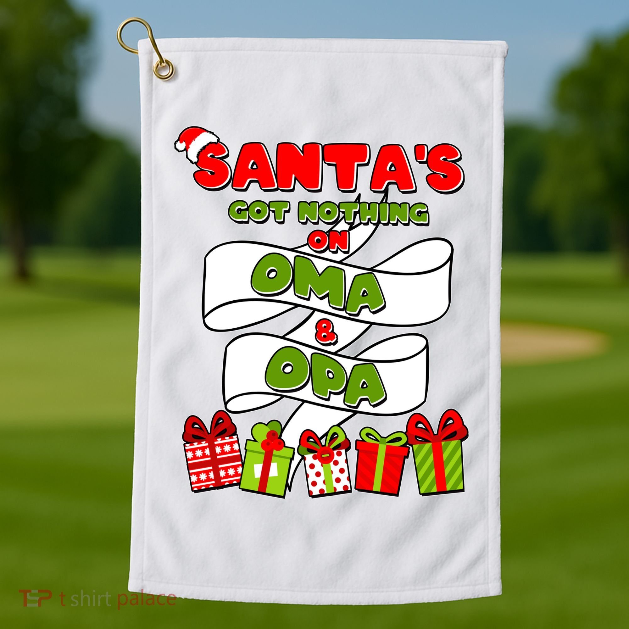 Funny Christmas Santas Got Nothing On Oma And Opa Golf Towel