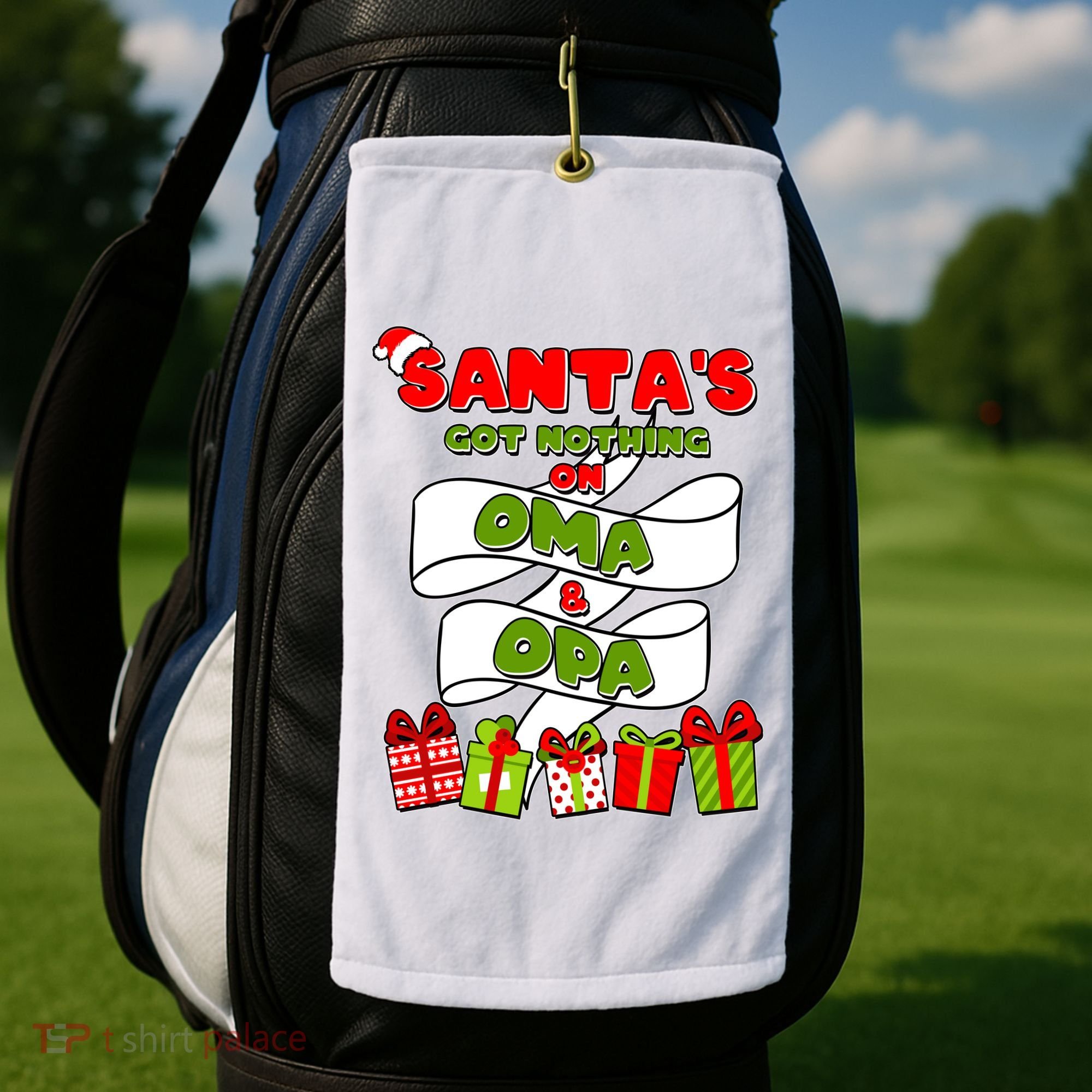 Funny Christmas Santas Got Nothing On Oma And Opa Golf Towel