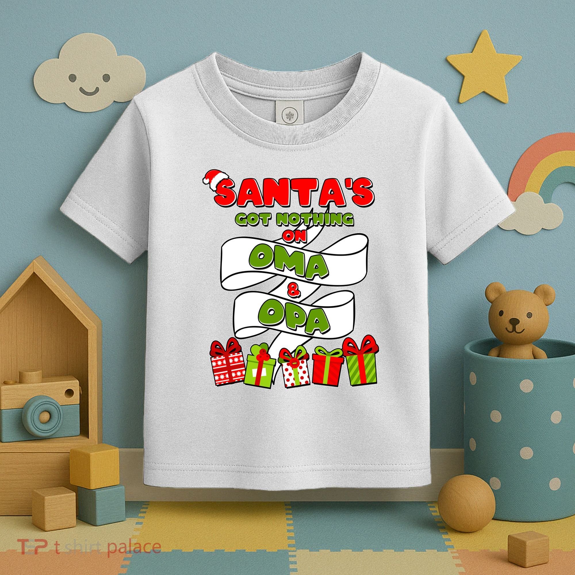 Funny Christmas Santas Got Nothing On Oma And Opa Toddler T-Shirt