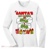 Funny Christmas Santas Got Nothing On Oma And Opa Women's Long Sleeve Shirt thumb 0