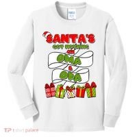 Funny Christmas Santas Got Nothing On Oma And Opa Kids Long Sleeve Shirt thumb 0