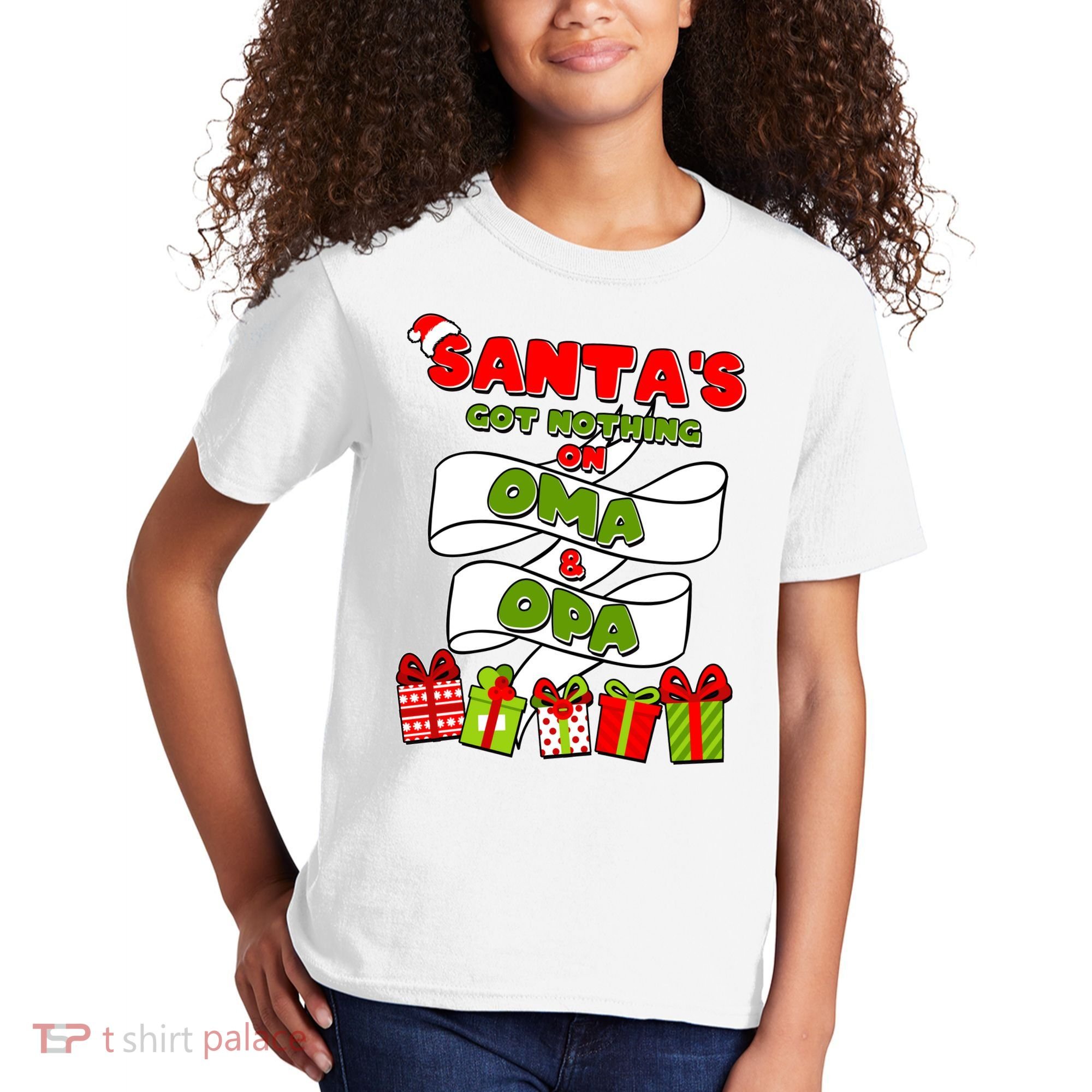 Funny Christmas Santas Got Nothing On Oma And Opa Kids T-Shirt