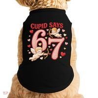 Funny Cupid Says 6-7 Valentines Day 67 Meme Doggie Tank thumb 0