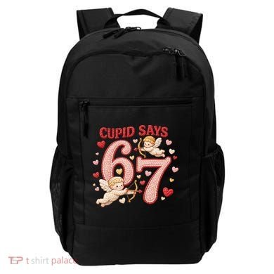 Funny Cupid Says 6-7 Valentines Day 67 Meme Backpack