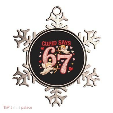 Funny Cupid Says 6-7 Valentines Day 67 Meme Ornament
