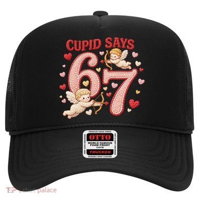 Funny Cupid Says 6-7 Valentines Day 67 Meme Hat