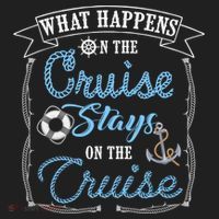 Funny Cruise Ship Vacation Gift What Happens Stays Gift Beanie thumb 2