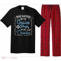 Funny Cruise Ship Vacation Gift What Happens Stays Gift Pajama Set thumb 0