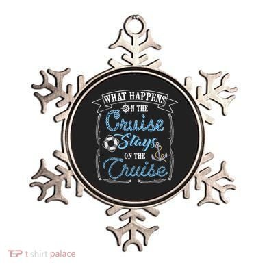 Funny Cruise Ship Vacation Gift What Happens Stays Gift Ornament