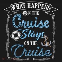 Funny Cruise Ship Vacation Gift What Happens Stays Gift Kids Sweatshirt thumb 2